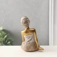 Сувенир полистоун "Девушка в банном полотенце" 7,5х9х19,5 см