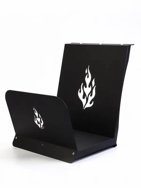 Каминный набор &laquo;КН 0-3Д&raquo;, с дровницей, 3 предмета: щётка, совок, кочерга