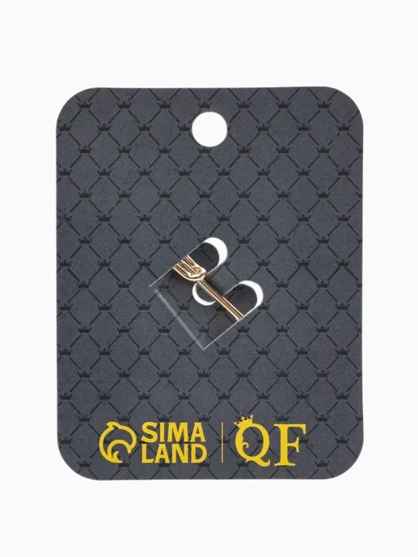 Булавка &laquo;Бабочка&raquo;, 5 см, белая в золоте