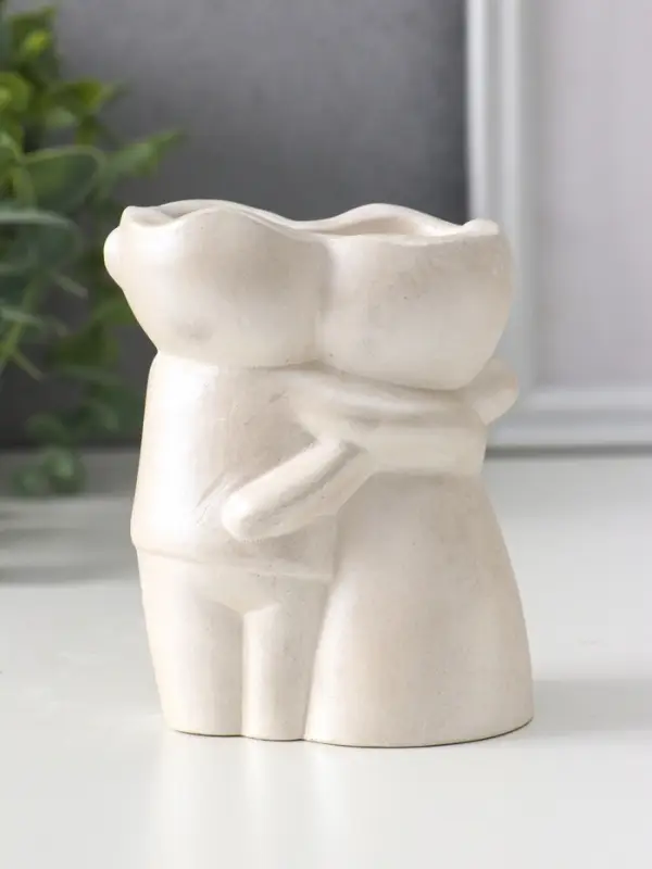 Подсвечник для тонких свечей «Пара», 10×7.5×5.5 см, перламутр