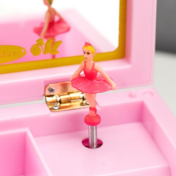 Шкатулка музыкальная с ящиком девичьи секретики 15*11*10 см Шкатулка музыкальная с ящиком девичьи секретики 15*11*10 см