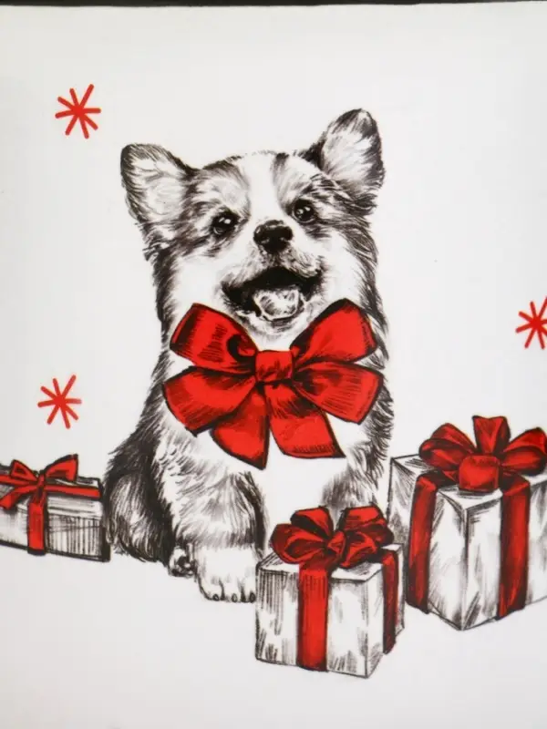 Кружка керамическая, новогодняя «Корги», 450 мл Кружка керамическая, новогодняя «Корги», 450 мл