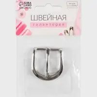Пряжка для ремня, 3.5&times;3.5 см, 25 мм, цвет серебряный