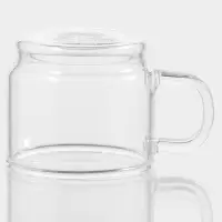 Кружка Magistro &laquo;Боттом&raquo;, 100 мл, 5.8&times;5.2 см штабелируемая, боросиликатное стекло, прозрачная