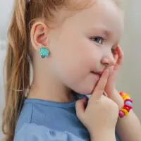 Серьги клипсы детские Выбражулька «Семицветик», миксы