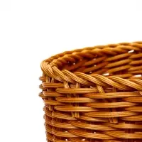 Корзина пластик 35 х 22 х 21 см, ручка17 см коричневый