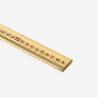 Метр деревянный, 100 см (см/дюймы)