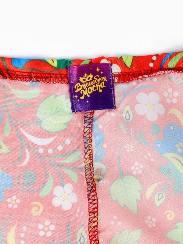 Карнавальный набор "Народная краса" юбка р-р 40-48, воротник, повязка, цвет красный