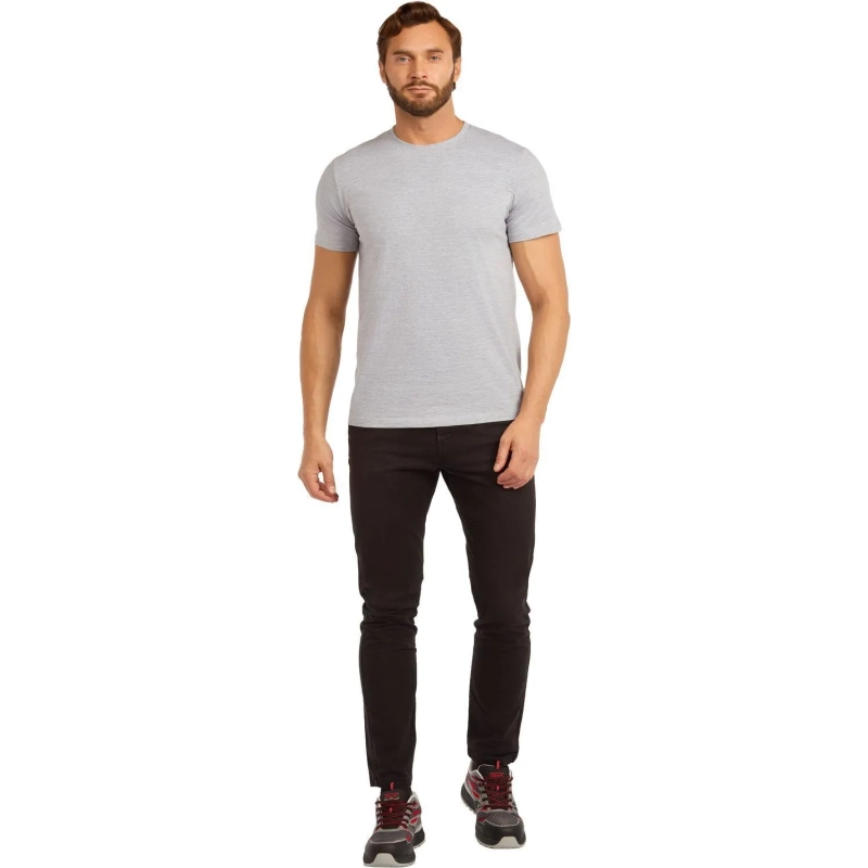 Футболка (160 г.) с кор.рукавом серый меланж (XXXL)