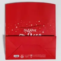 Пакет - коробка новогодний подарочный &laquo;Подарок&raquo;, 23&times;18&times;11 см