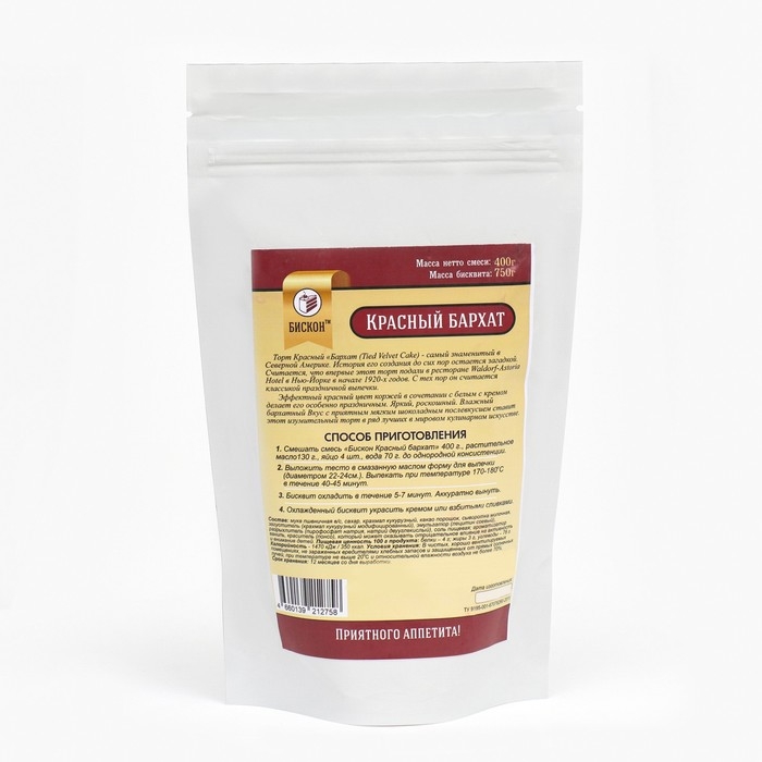 Смесь  Смесь "Бискон Красный Бархат 100", 400 г