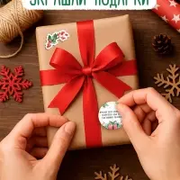 Альбом наклеек "Новогодние стикеры с пожеланиями", 150 наклеек