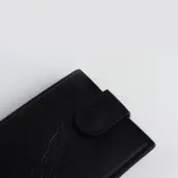 Портмоне мужское &laquo;Орёл&raquo;, на кнопке, отдел для карт, монет, чёрное