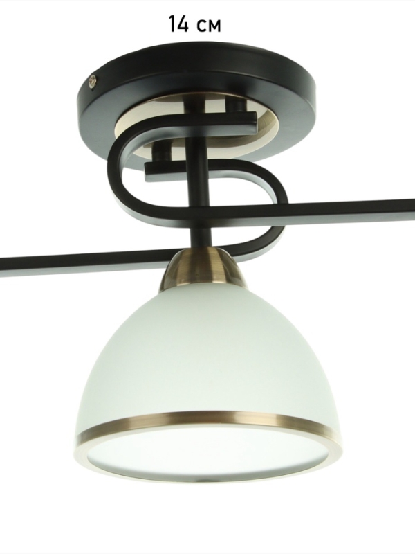 Люстра Люстра "Рендо" 3хЕ27 40Вт черно-бронзовый 61х15х23 см