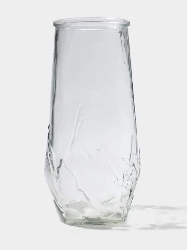 Ваза стекло настольная "Мариба" 22х10,5 см, прозрачный