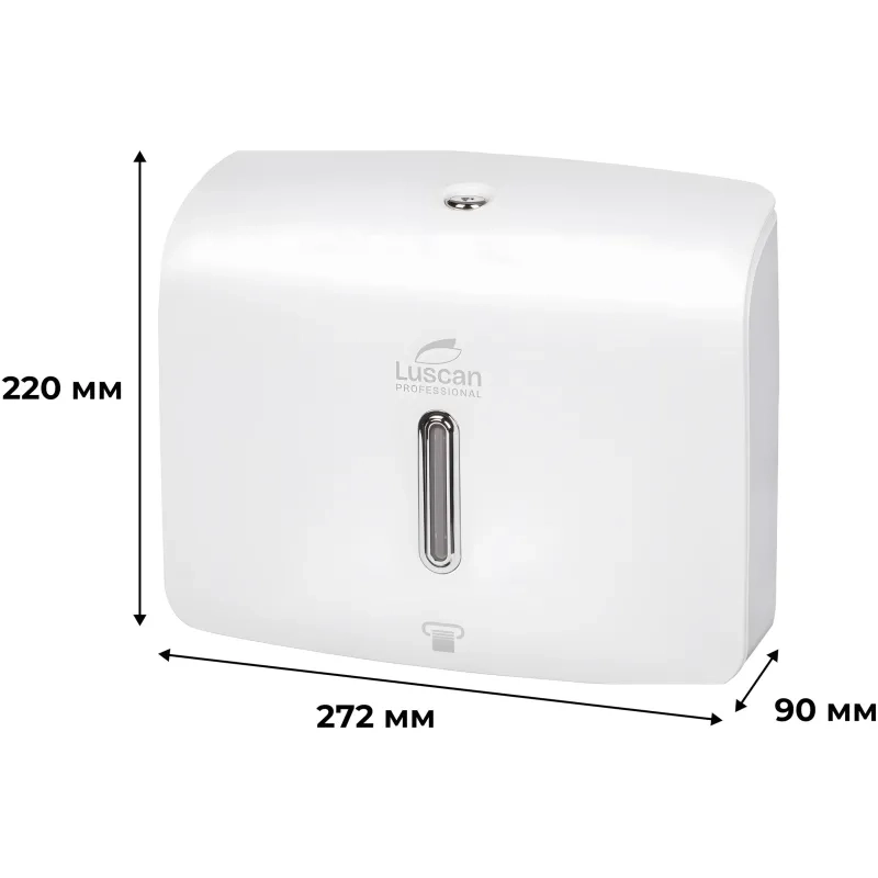 Диспенсер для полотенец лист Luscan Prof Etalon Z-слож белый 151060