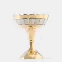 Креманка с ложечкой &laquo;Айс&raquo;, 9.5 см, латунь