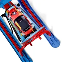 Снегокат &laquo;Twiny 1+&raquo; sportcar, со спинкой, голубой, красный, TW1+/SC Nika Kids