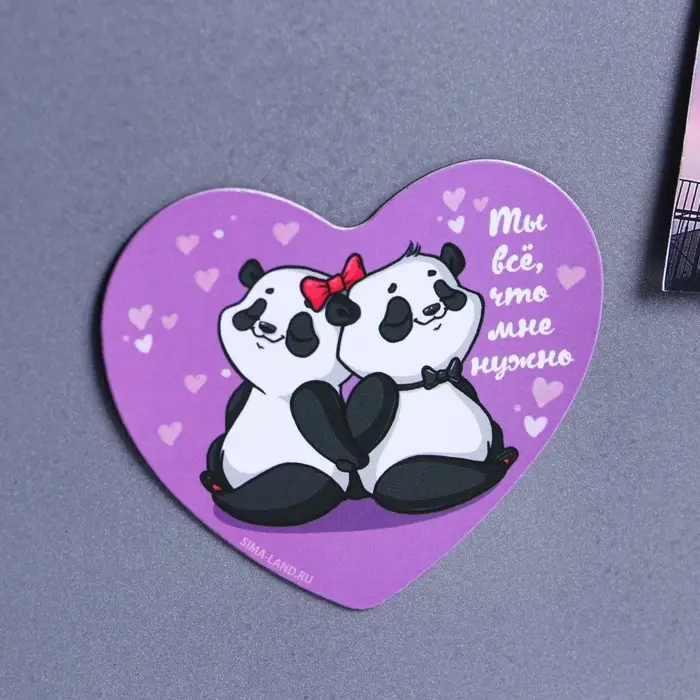 Магнит на холодильник «Панды», 7 х 6 см