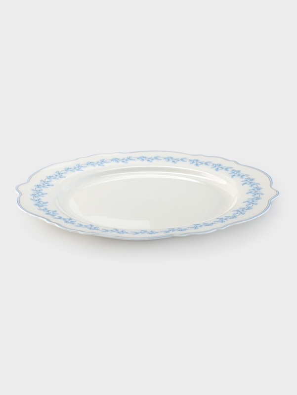 Тарелка WY Royal blue, d=26.5 см, фарфор, белая Тарелка WY Royal blue, d=26.5 см, фарфор, белая