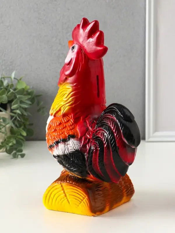 Копилка Копилка "Петух на бревне", 29,5х19х12,5 см