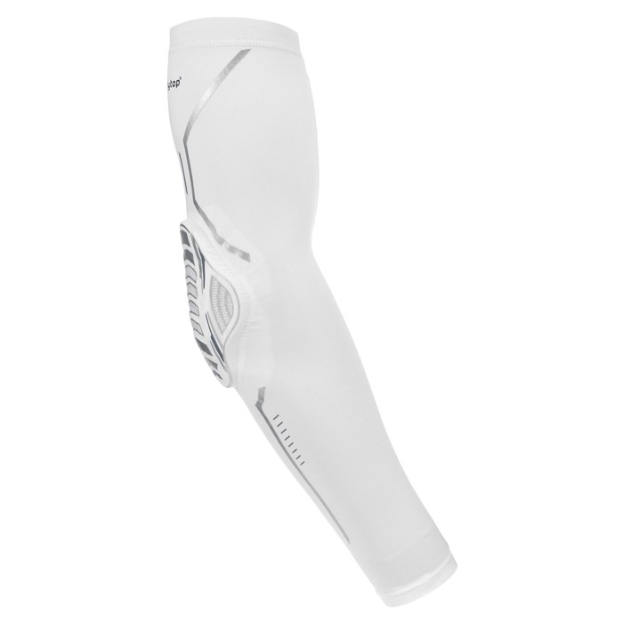 Рукав спортивный компрессионный с защитой ONLYTOP, р. M, цвет белый Рукав спортивный компрессионный с защитой ONLYTOP, р. M, цвет белый