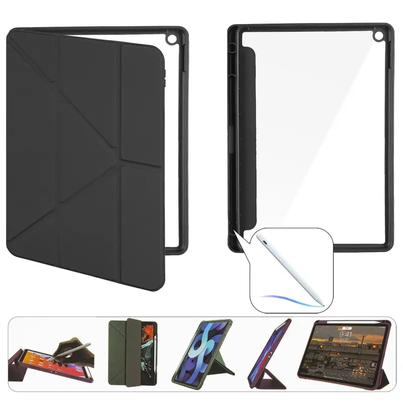 Чехол-книжка для iPad 10.2 (2019/2020/2021) Smart Case Crystal Folio (Pencil) Black