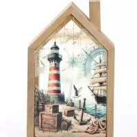 Фигурка керамическая с подсветкой &laquo;Морской порт&raquo; 12.1&times;4.2&times;19.8 см
