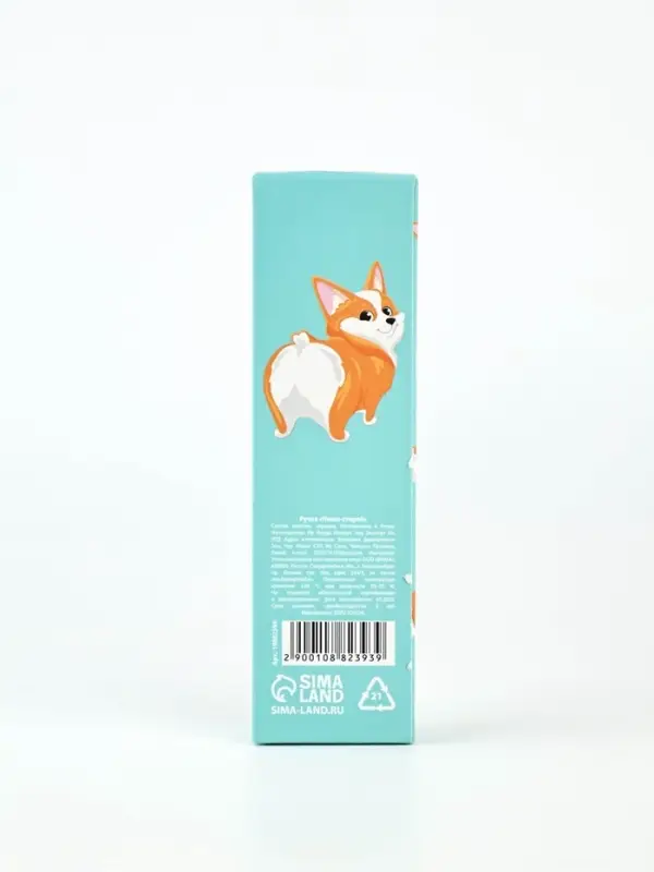 Ручка пластик пиши-стирай с колпачком Ручка пластик пиши-стирай с колпачком "Корги", синяя паста, гелевая 0,5 мм