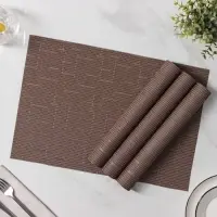 Салфетки сервировочные на стол Доляна &laquo;Шер&raquo;, 4 шт., 30&times;45 см, коричневые