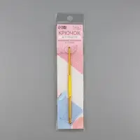 Крючок для вязания, двусторонний, d=2/3 мм, 13.5 см, цвет золотой