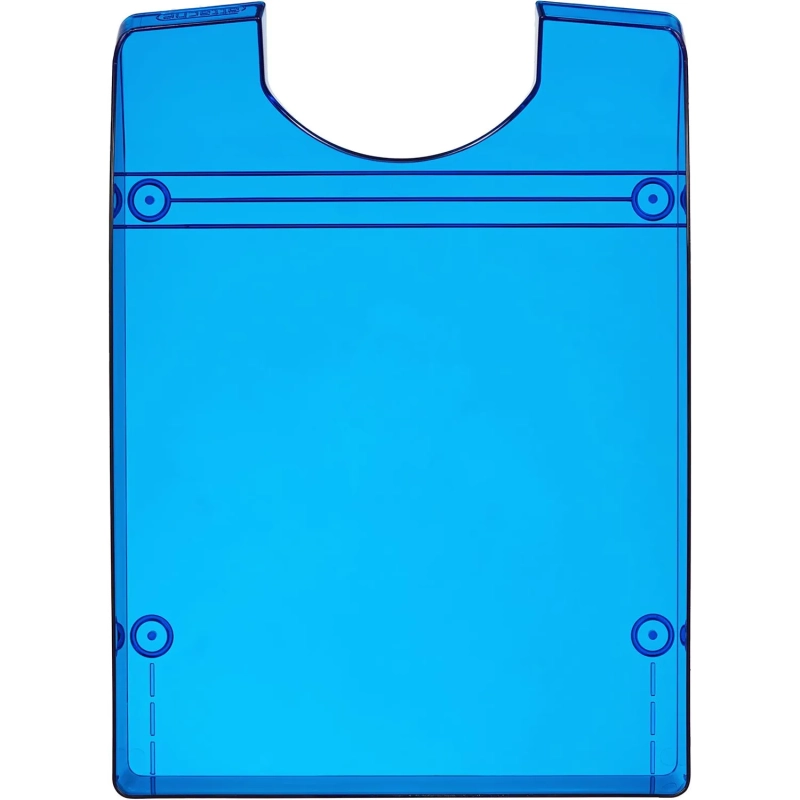 Лоток горизонтальный Attache Line прозрачный синий 340х255х63мм