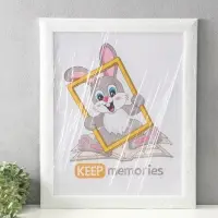 Фоторамка для фото 40&times;50 см Keep memories Luxe Elegance, пластик, белый, (пластиковый экран)