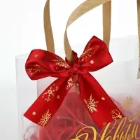 Подарочный пакет с наполнителем,лентой и гирляндой, 20 × 8 × 25 см Подарочный пакет с наполнителем,лентой и гирляндой, 20 × 8 × 25 см