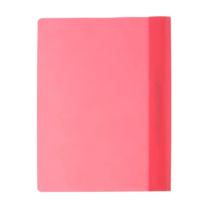 Папка-скоросшиватель Calligrata, А4, 120 мкм, розовая, прозрачный верх