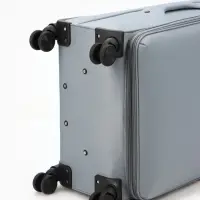 Чемодан на колёсах TEXTURA, кодовый замок, с увеличением, 47&times;30&times;78 см, 28", серый