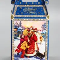 Подарочная новогодняя коробка «Атмосфера», для сладких подарков, 17.8×10×32.5 см Подарочная новогодняя коробка «Атмосфера», для сладких подарков, 17.8×10×32.5 см