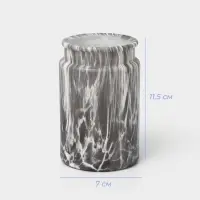 Набор аксессуаров для ванной комнаты SAVANNA, 2 предмета, дозатор, стакан, серый