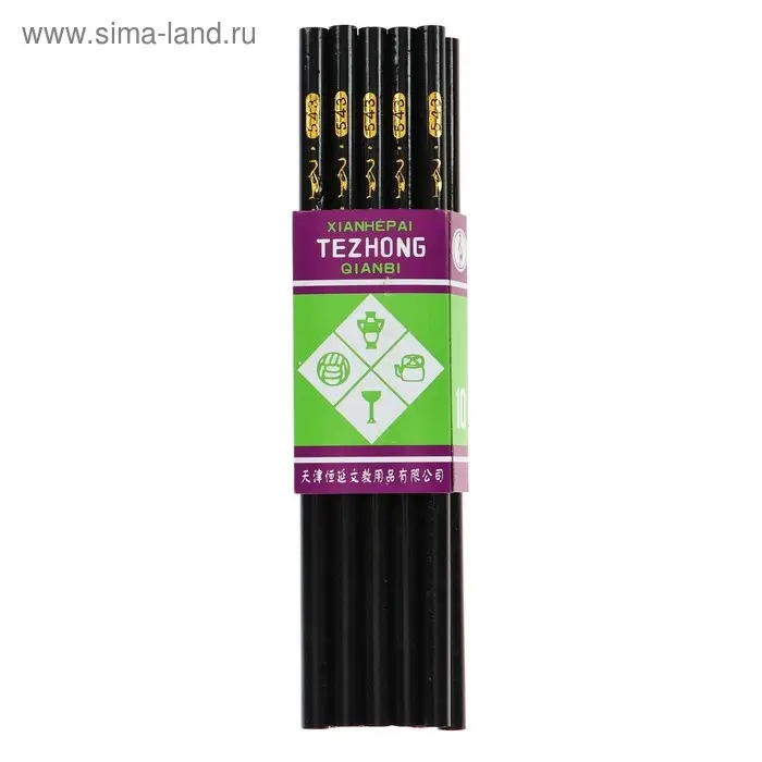 Карандаш цветной для разных поверхностей (стекло, ткани, металлу, пластику, резине) чёрный Карандаш цветной для разных поверхностей (стекло, ткани, металлу, пластику, резине) чёрный