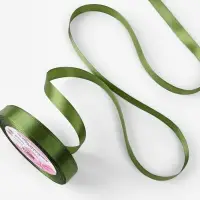 Лента атласная, 12 мм &times; 23&plusmn;1 м, насыщенно-зелёный №113