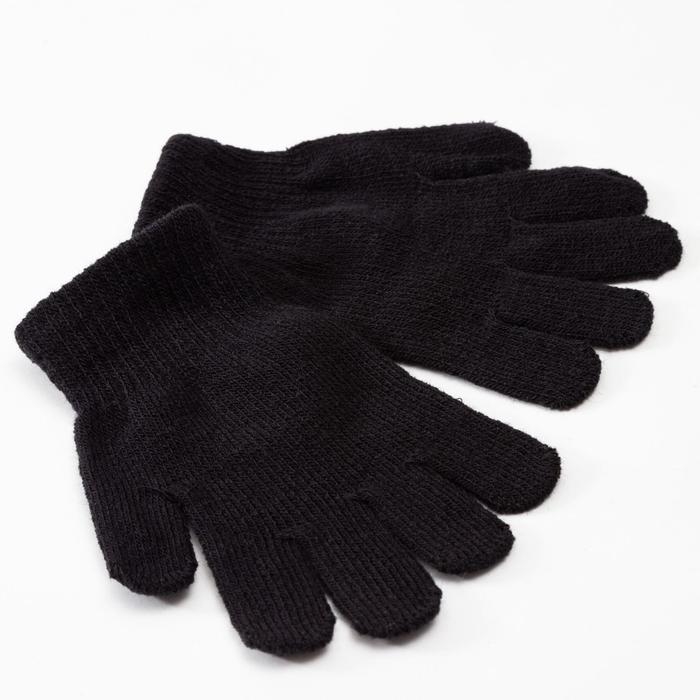 Перчатки детские MINAKU  Перчатки детские MINAKU "Однотонные",цв. черный, р-р 16 (10-12 лет)