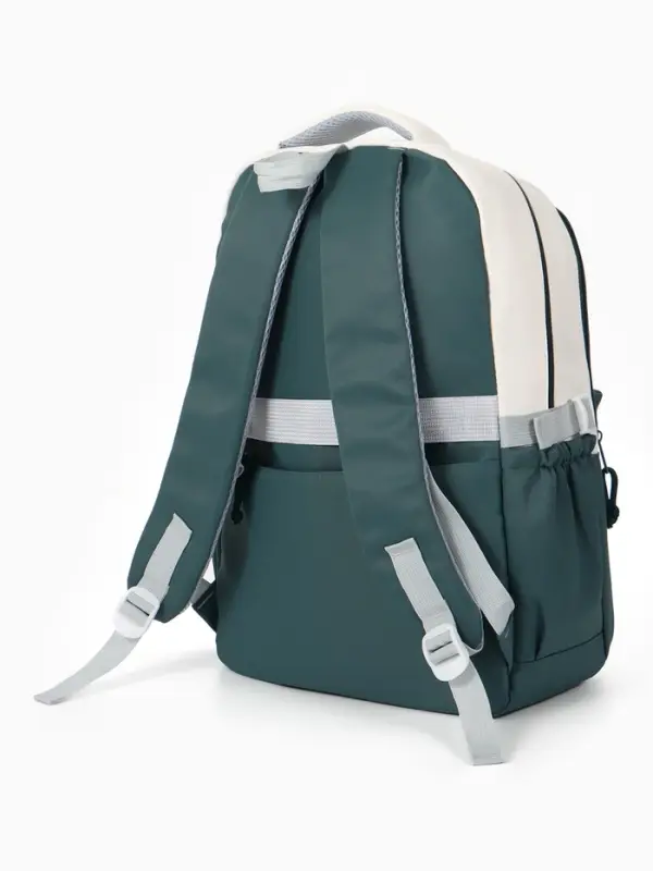 Рюкзак школьный, с кошельком, 4 кармана, 33&times;14&times;43 см, зелёный