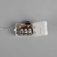 Гирлянда &laquo;Нить&raquo; 1 м роса, IP20, серебристая нить, 10 LED, 3 режима, батарейки AG13&times;3 (в комплекте), свечение мульти