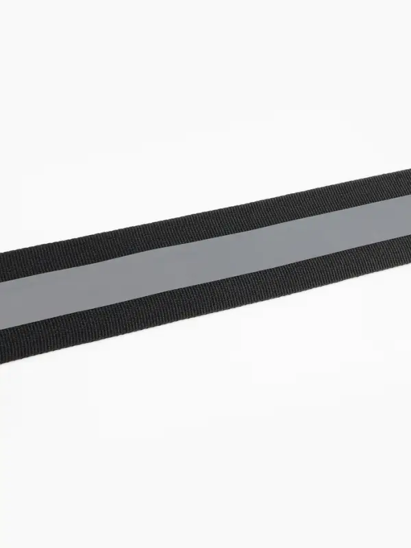 Светоотражающая лента стропа, 40 мм, 5&plusmn;1 м, чёрная