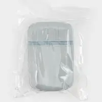 Мыльница для ванной дорожная с крышкой, серая