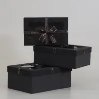 Набор подарочных коробок 3 в 1, прямоугольные с окном 23&times;16&times;9.5 21&times;14&times;8.0 19&times;12&times;6.5 см