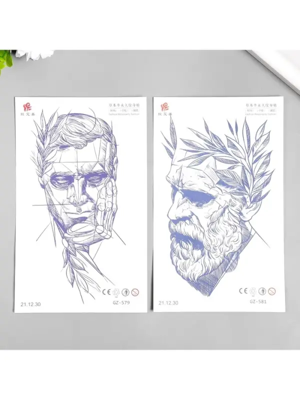 Переводная тату на тело «Скульптура», 18×11 см Переводная тату на тело «Скульптура», 18×11 см