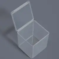 Бокс для хранения мелочей QF, 5.5&times;5.5&times;6 см, прозрачный