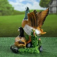 Садовая фигура из полистоуна &laquo;Утка с селезнем&raquo;, 24&times;17&times;35 см