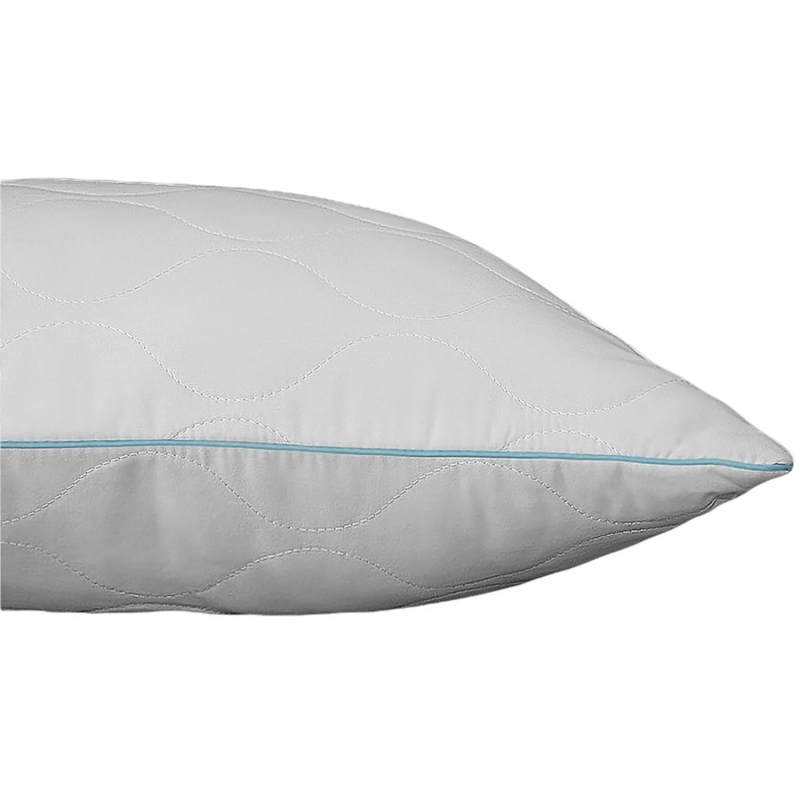 Подушка 50х70 стеганная (микрофибра/лебяжий пух), белый